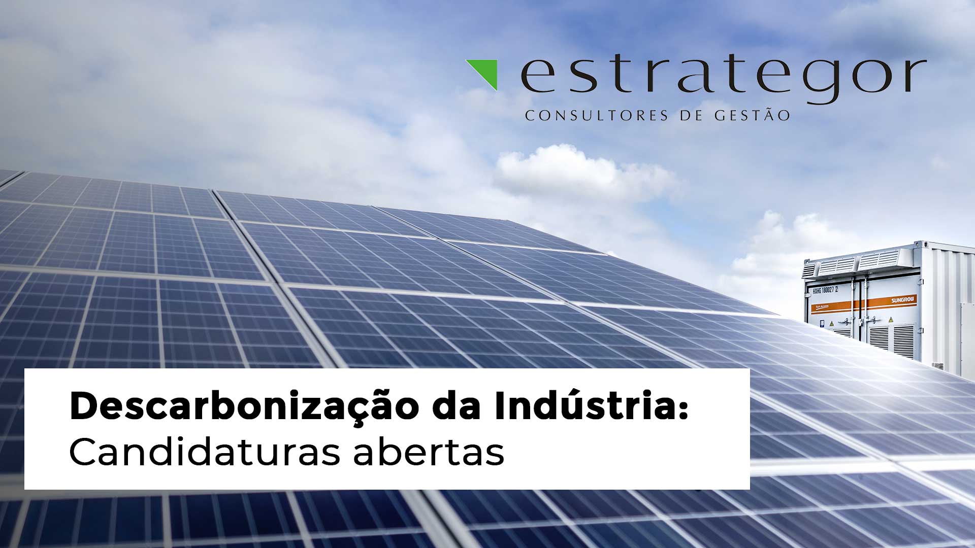 Descarbonização da Indústria: candidaturas abertas para projetos simplificados!
